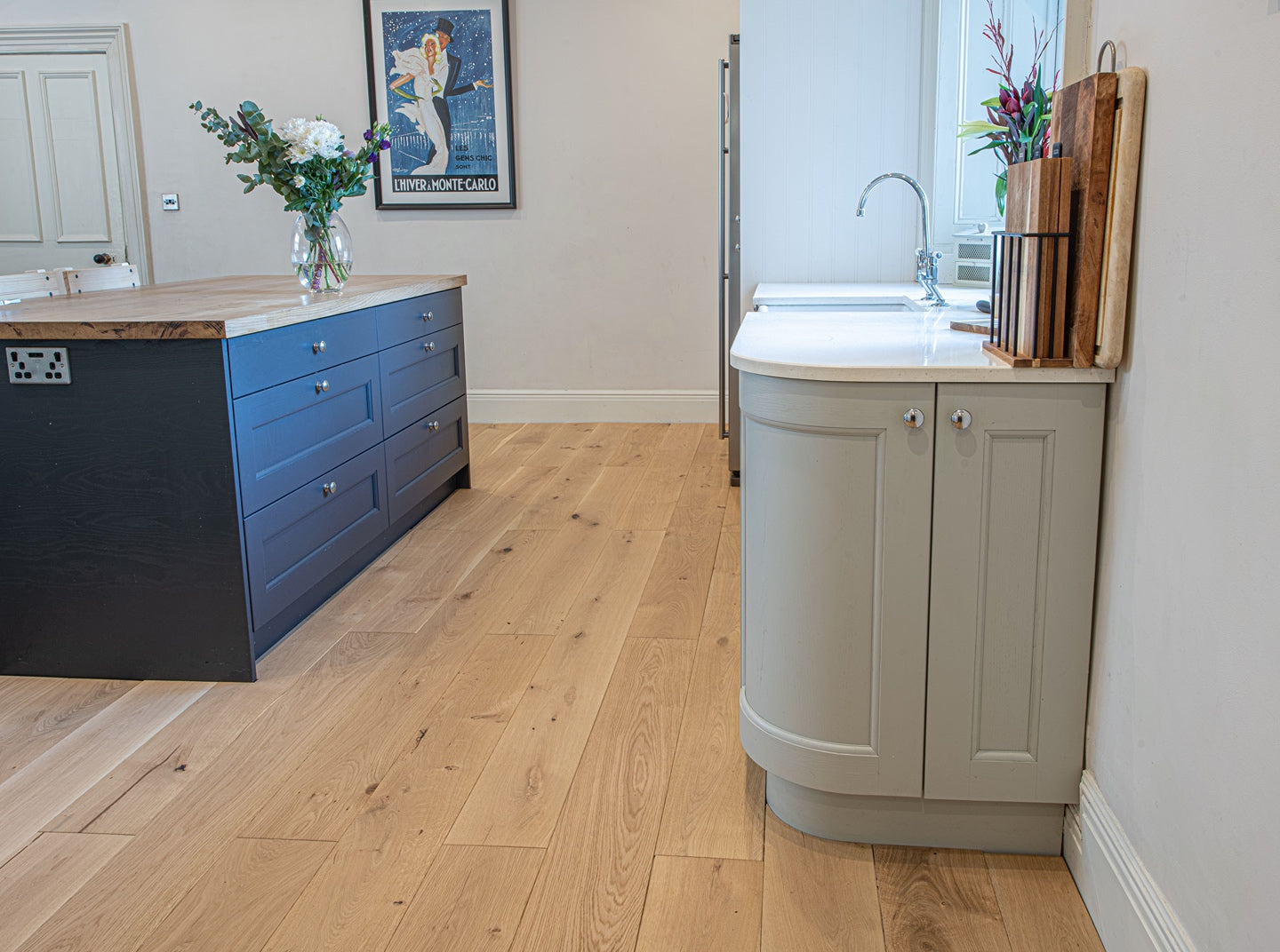 Brushed & Invisible Oiled Natural Oak Engineered Flooring