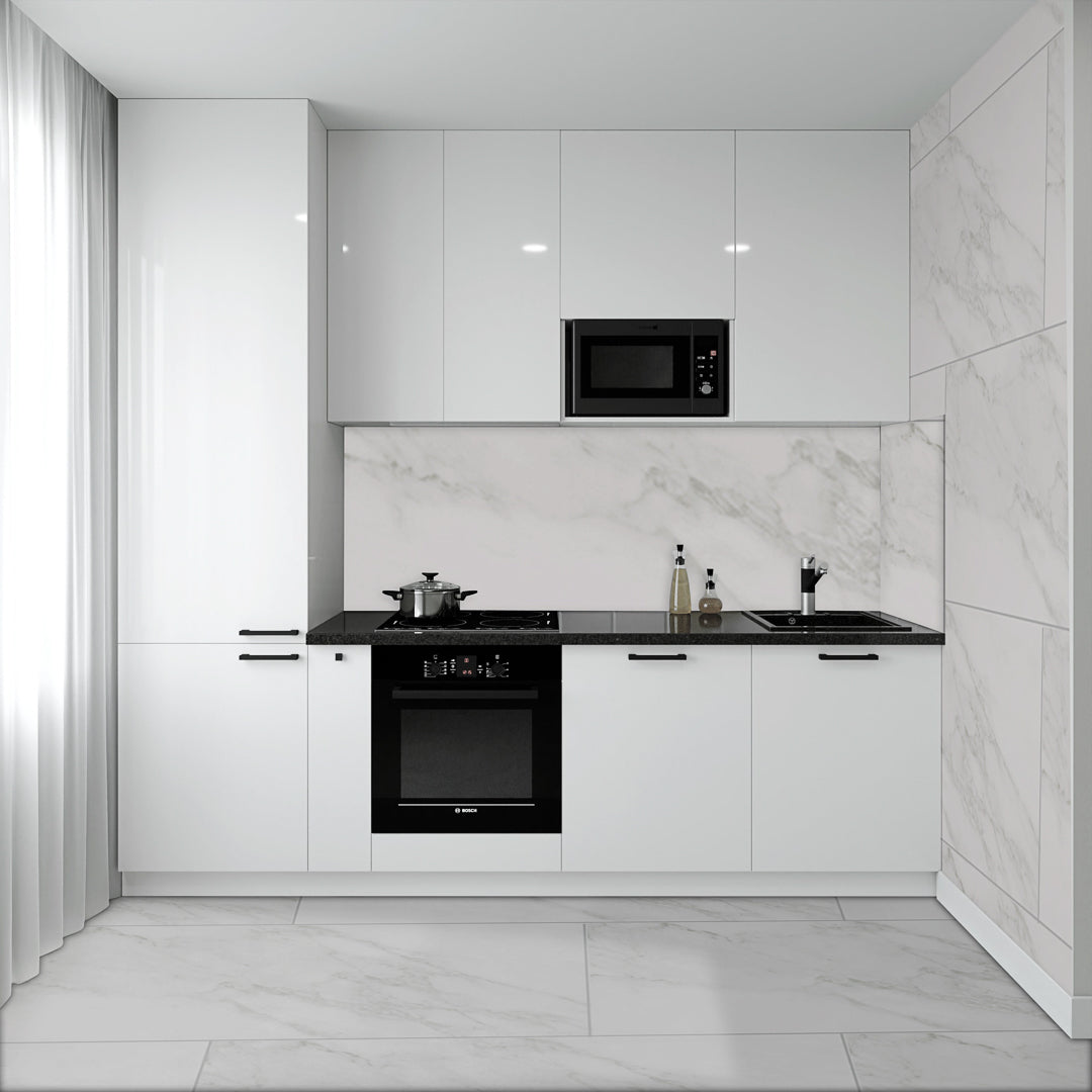 Macy White: Modern Sleek White Tiles