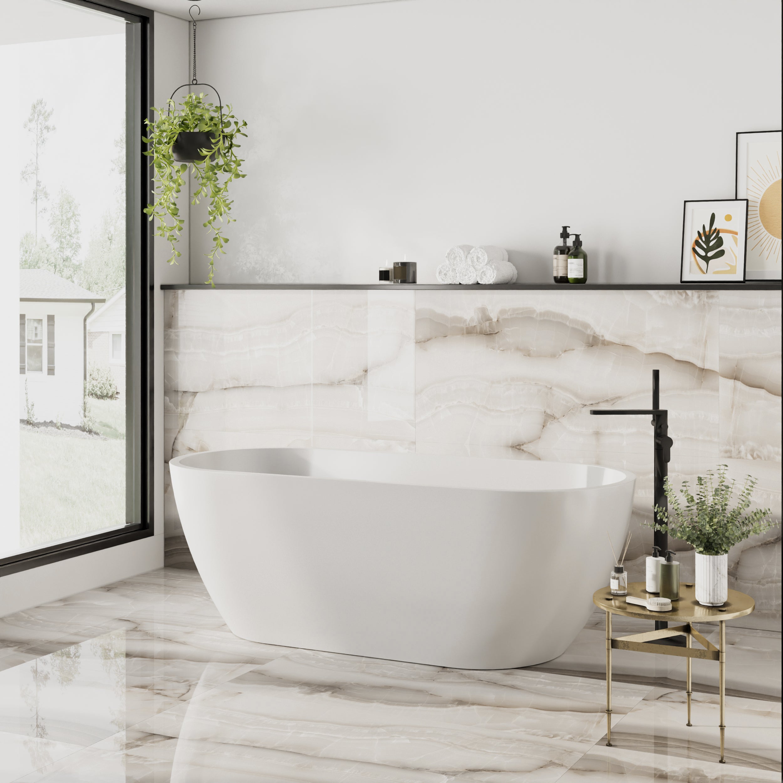 Marmo onyx grey: luxurious beige and brown tile