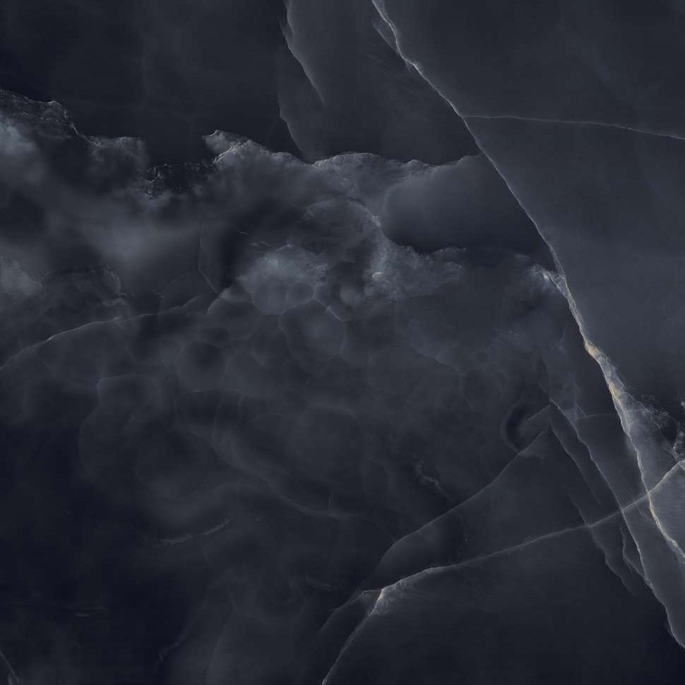 Black tiles with cloudy veins.