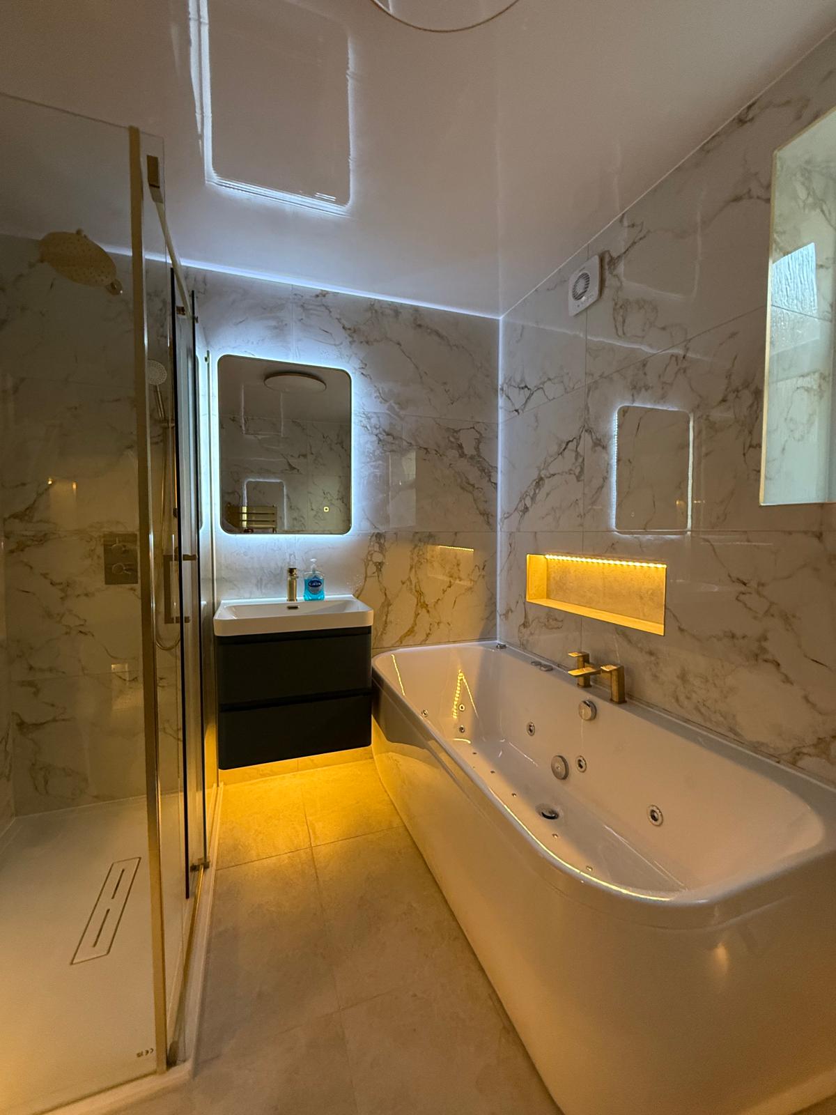 Carpecia Gold Glossy Marble Effect Porcelain Tiles