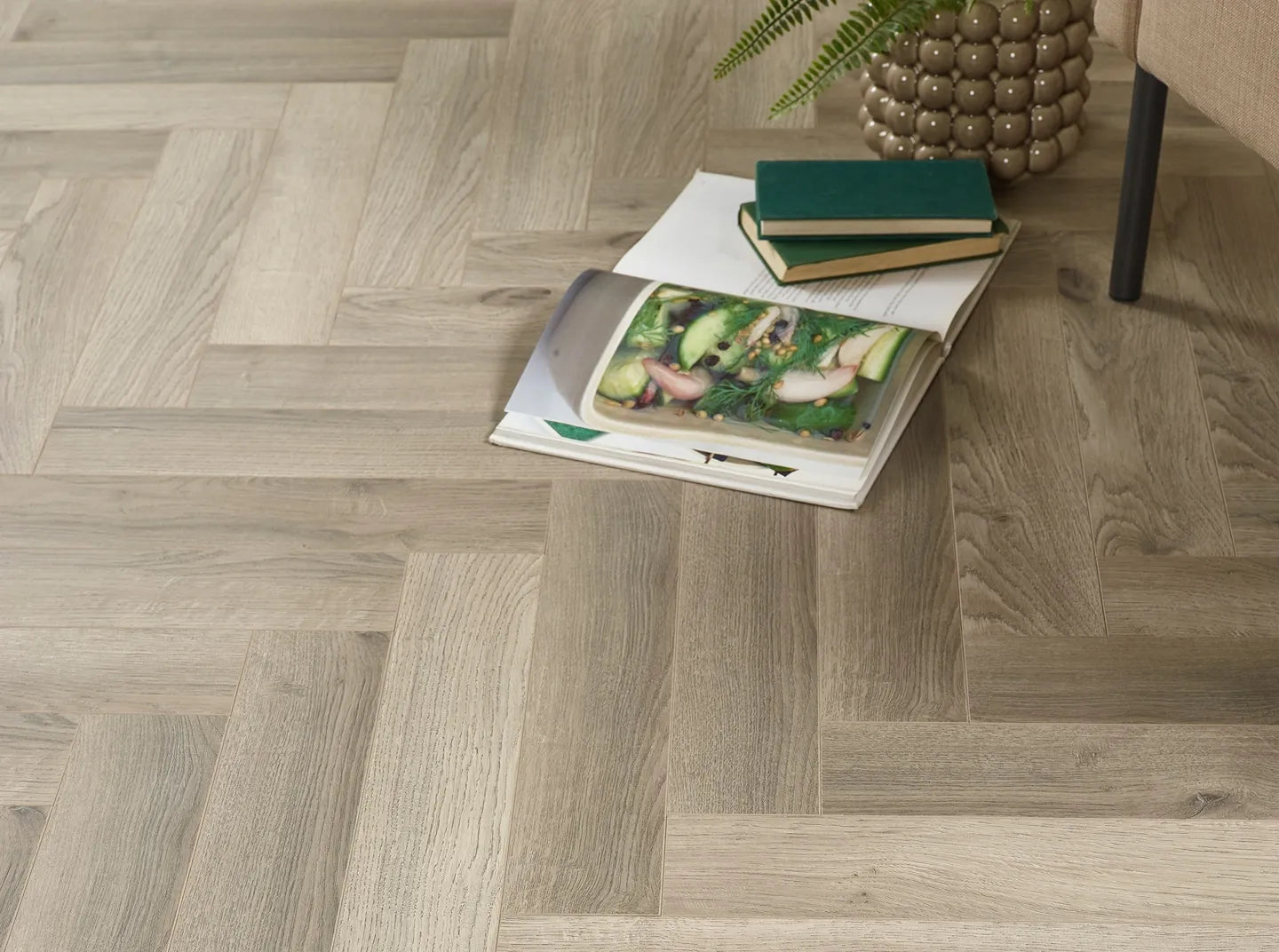 Aalborg block herringbone laminate flooring waterproof with porcelain wall and floor tiles
