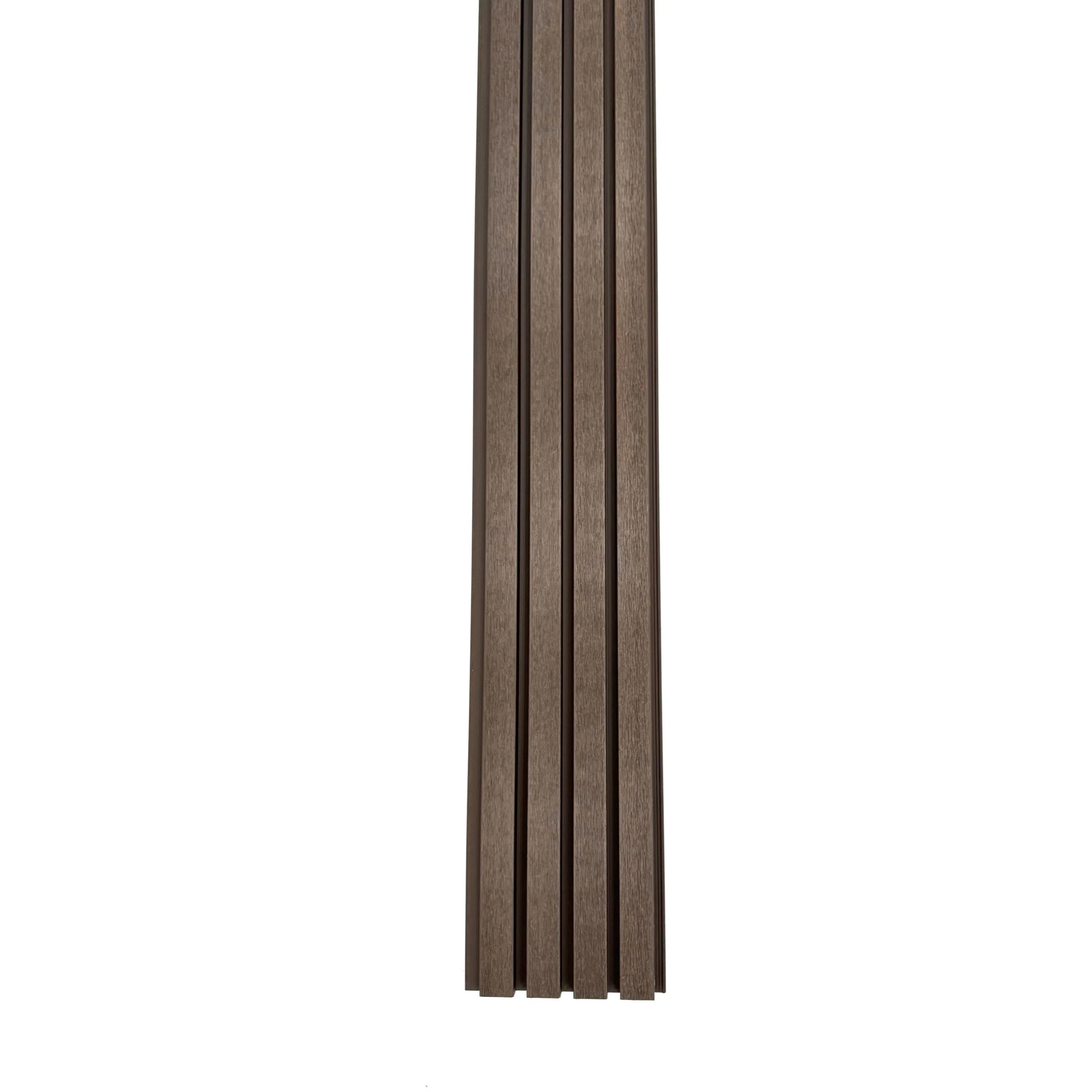 Composite walnut Acoustic Panels adding warmth to exterior walls and facades.