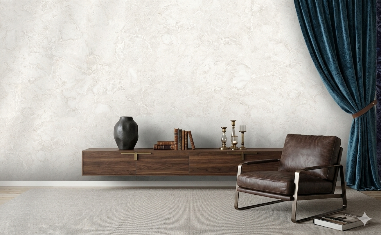 Ebana Bianco porcelain wall and floor tiles with glossy white finish for modern interiors.