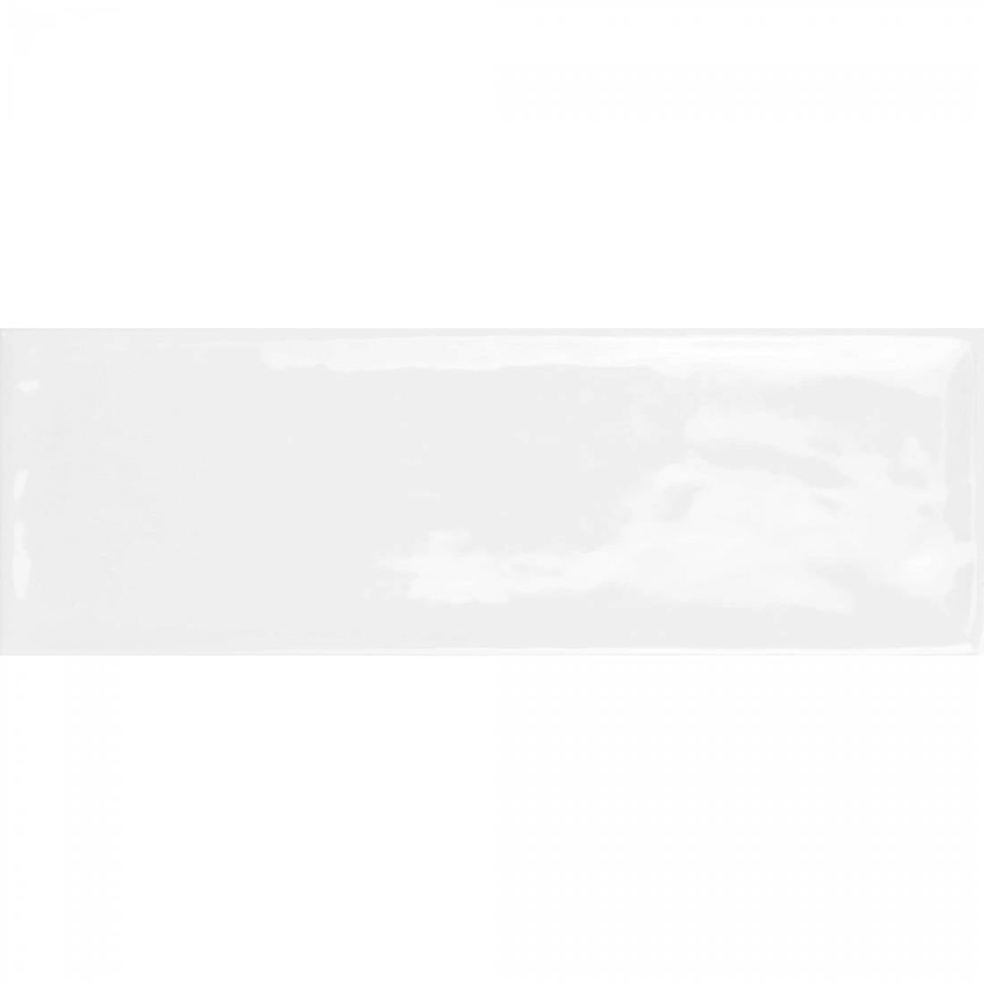 Elegant white porcelain wall and floor tiles with reflective surface