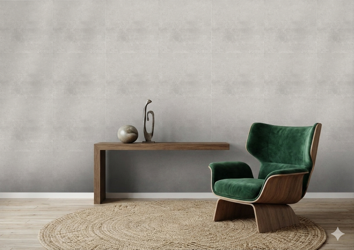 FEBRICO grey porcelain wall and floor tiles with natural stone effect for modern interiors.