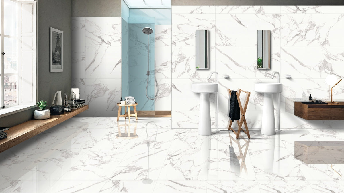 Trennzo- Marble effect polished rectified tile