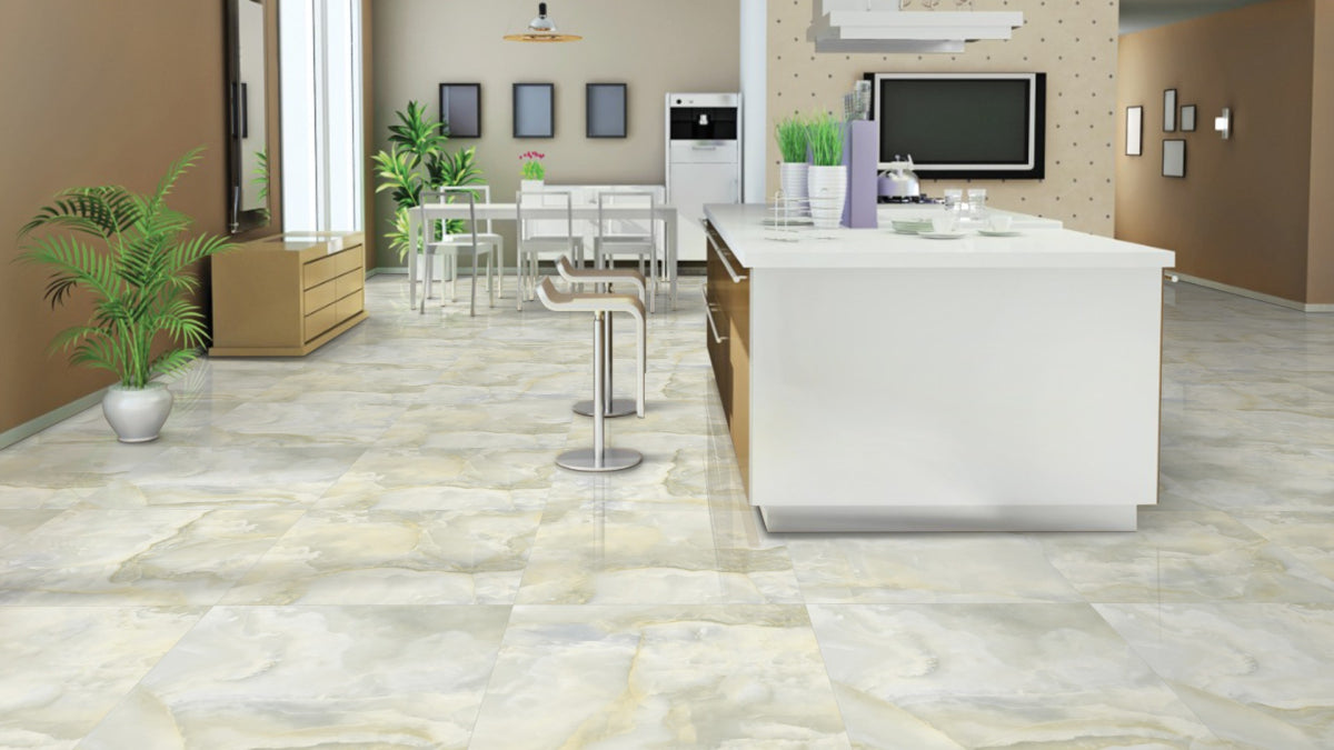 Eternity onyx- Polished marble effect rectified tile