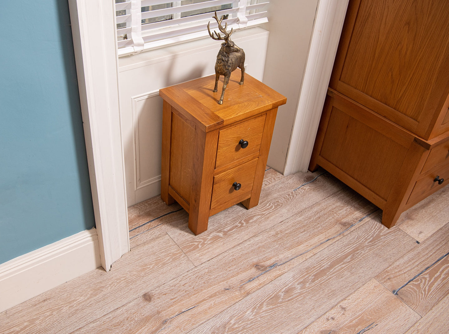 Grey distressed hardwax oiled rustic oak engineered wood flooring, Porcelain Wall And Floor Tiles look