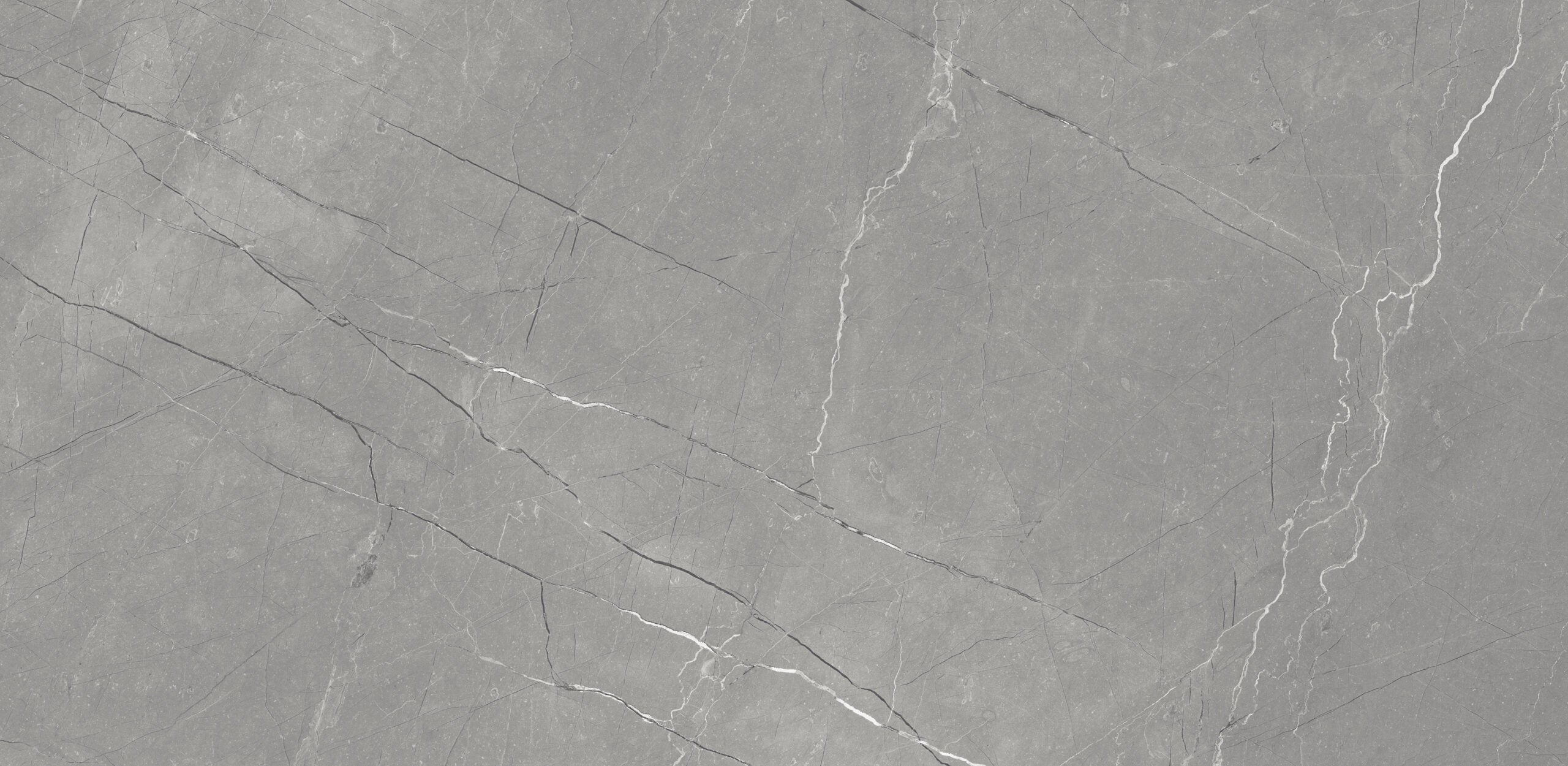Grey marble porcelain wall and floor tiles with glossy finish for kitchens and bathrooms.
