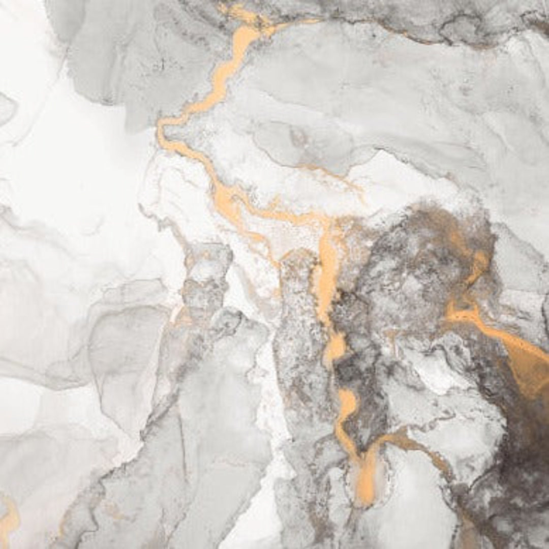 High gloss grey and gold swirl decorative wall tiles ideal for kitchens, bathrooms, and feature walls.