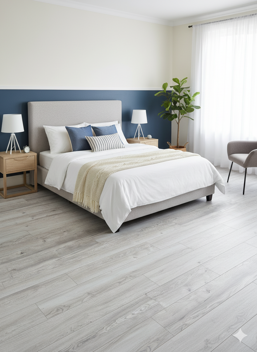 High Quality Laminate Flooring in natural oak effect, Vortex ER Girona laminate for stylish living spaces.