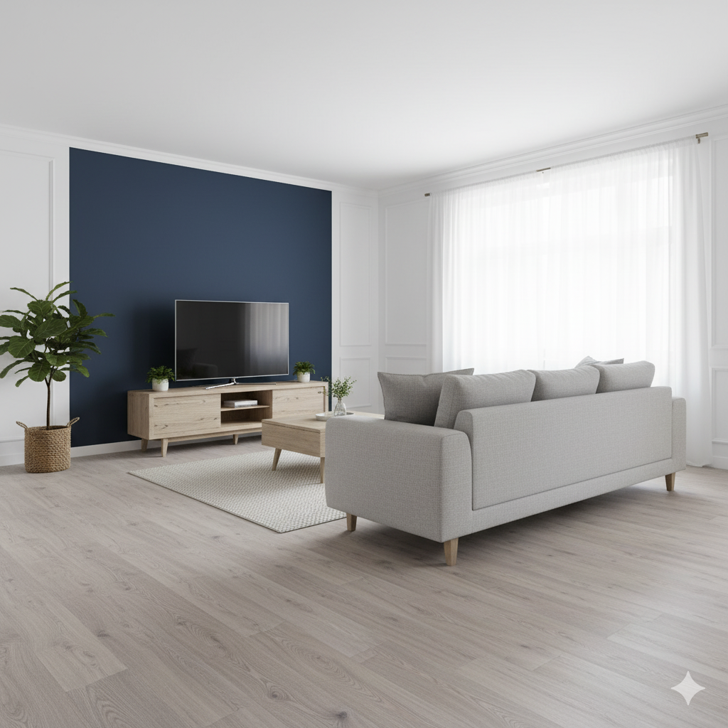 High Quality Laminate Flooring with realistic wood-grain texture, Valencia oak for classic interiors.