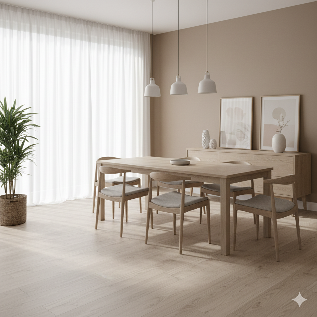 High Quality Laminate Flooring with Almeria oak effect, Vortex laminate for modern interior spaces.