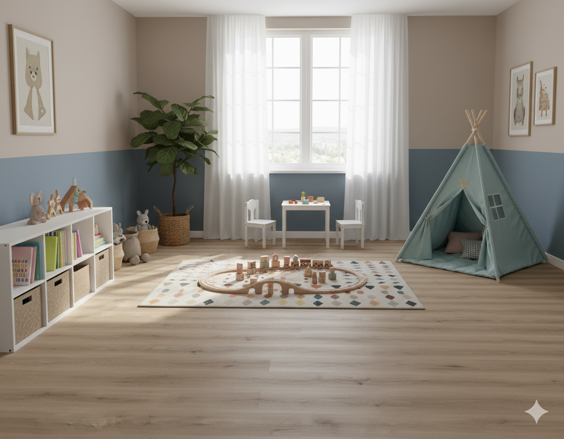 High Quality Laminate Flooring with waterproof surface, Vortex Almeria laminate for kitchens and bathrooms.