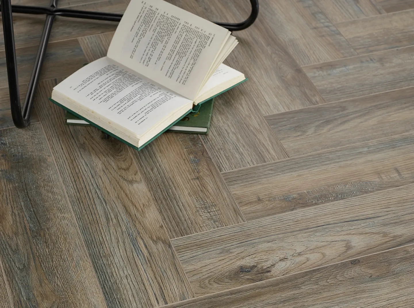 Rigid Core Herringbone SPC LVT Click Lock Vinyl Flooring