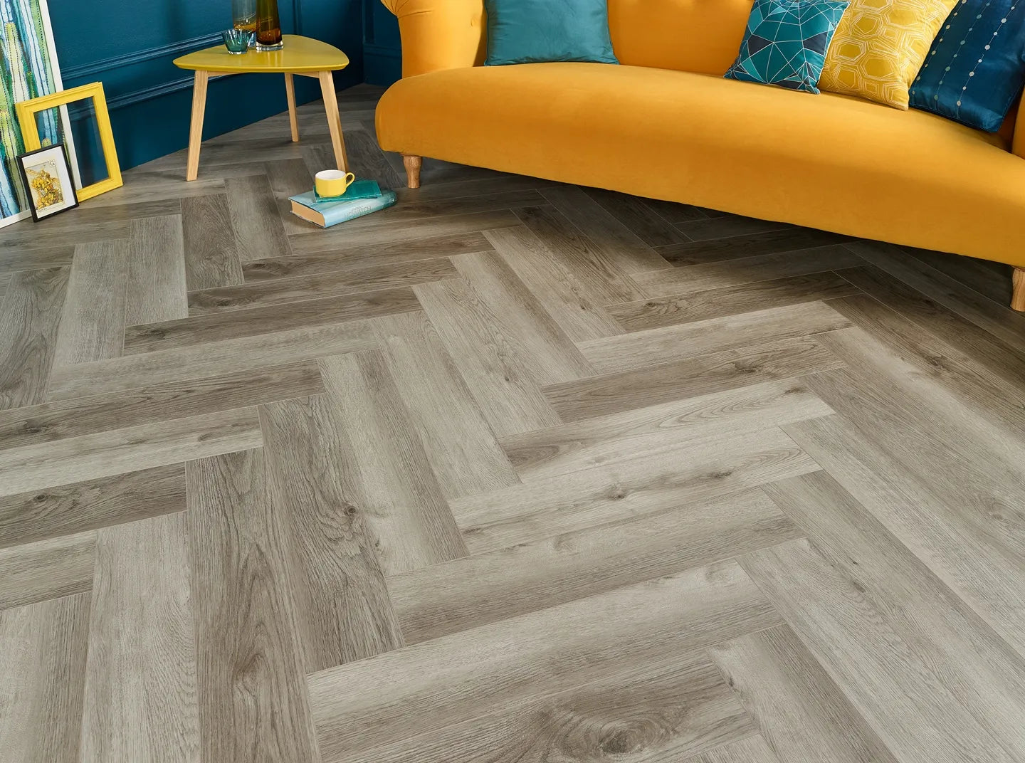 Rigid Core Herringbone SPC Waterproof LVT Flooring