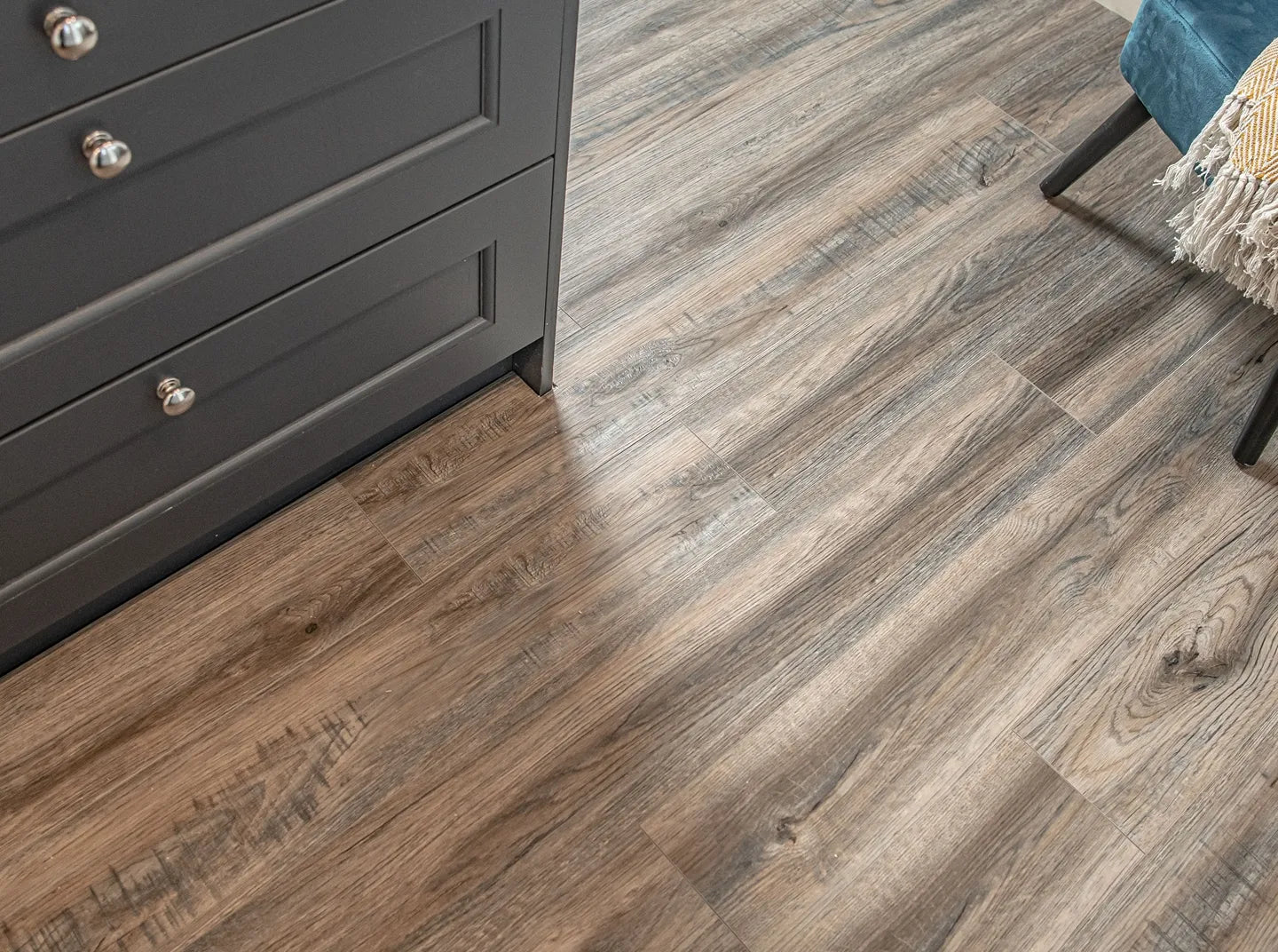 Hydro Loc SPC rigid core plank vinyl flooring 100% waterproof with porcelain wall and floor tiles