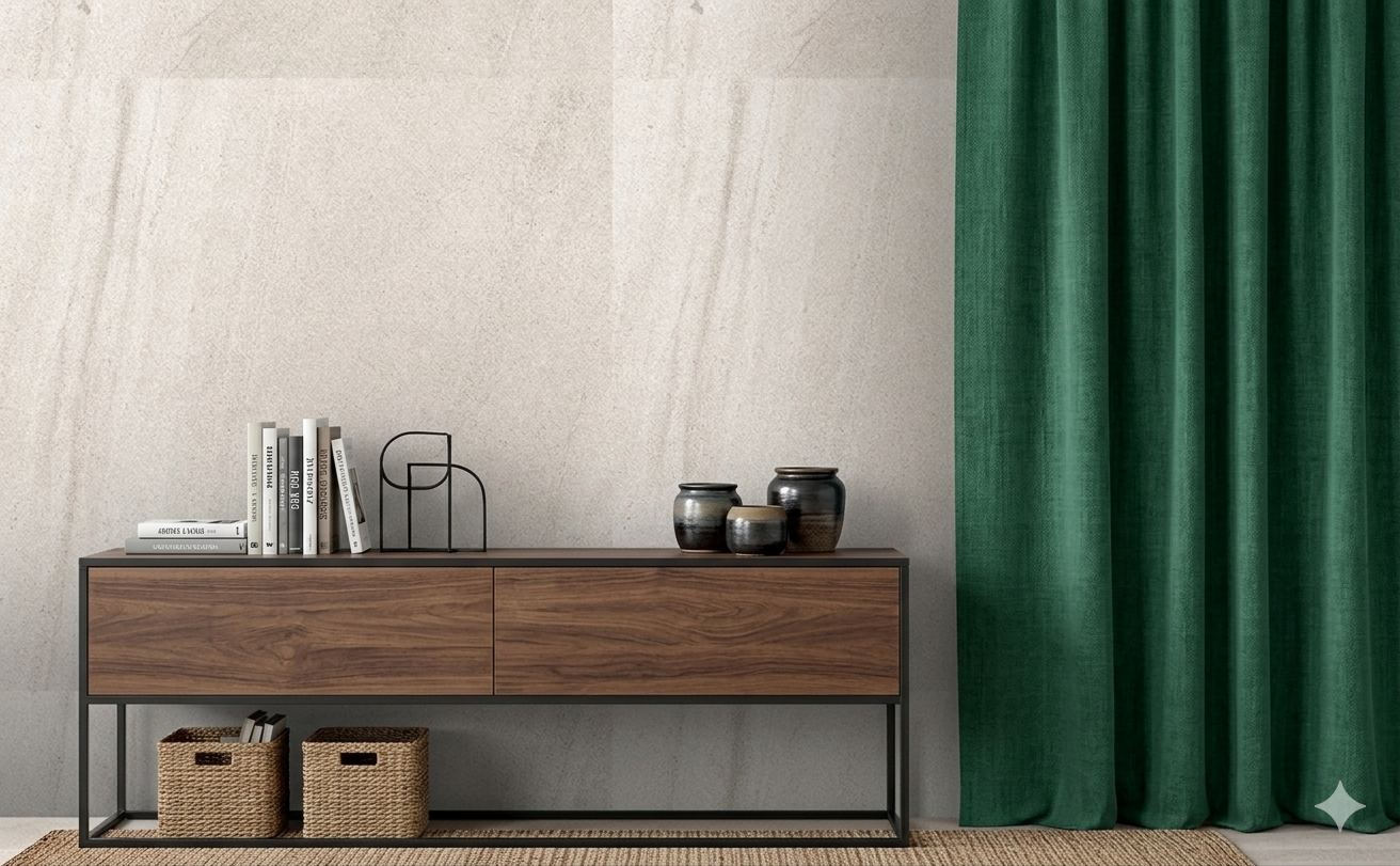 Limker porcelain wall and floor tiles with matt finish for modern interior spaces.