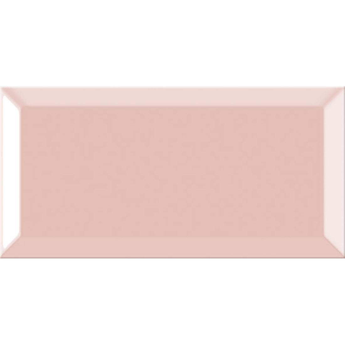 Metrotile Rosa Gloss Bevelled Pink Wall Tiles