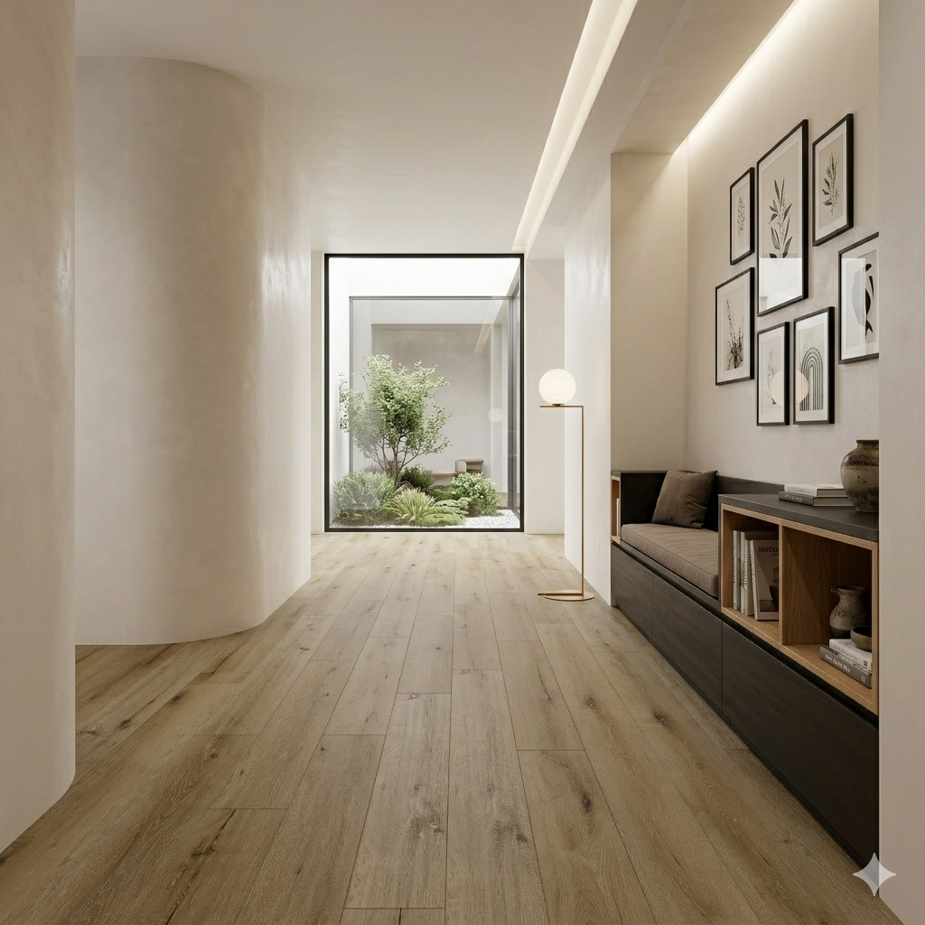 Natural Cedar LVT SPC Flooring with realistic wood grain and premium matt finish for modern interiors