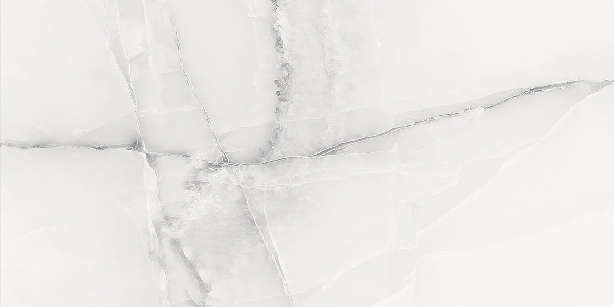 Onyx ice silver- Marble effect polished rectified tile