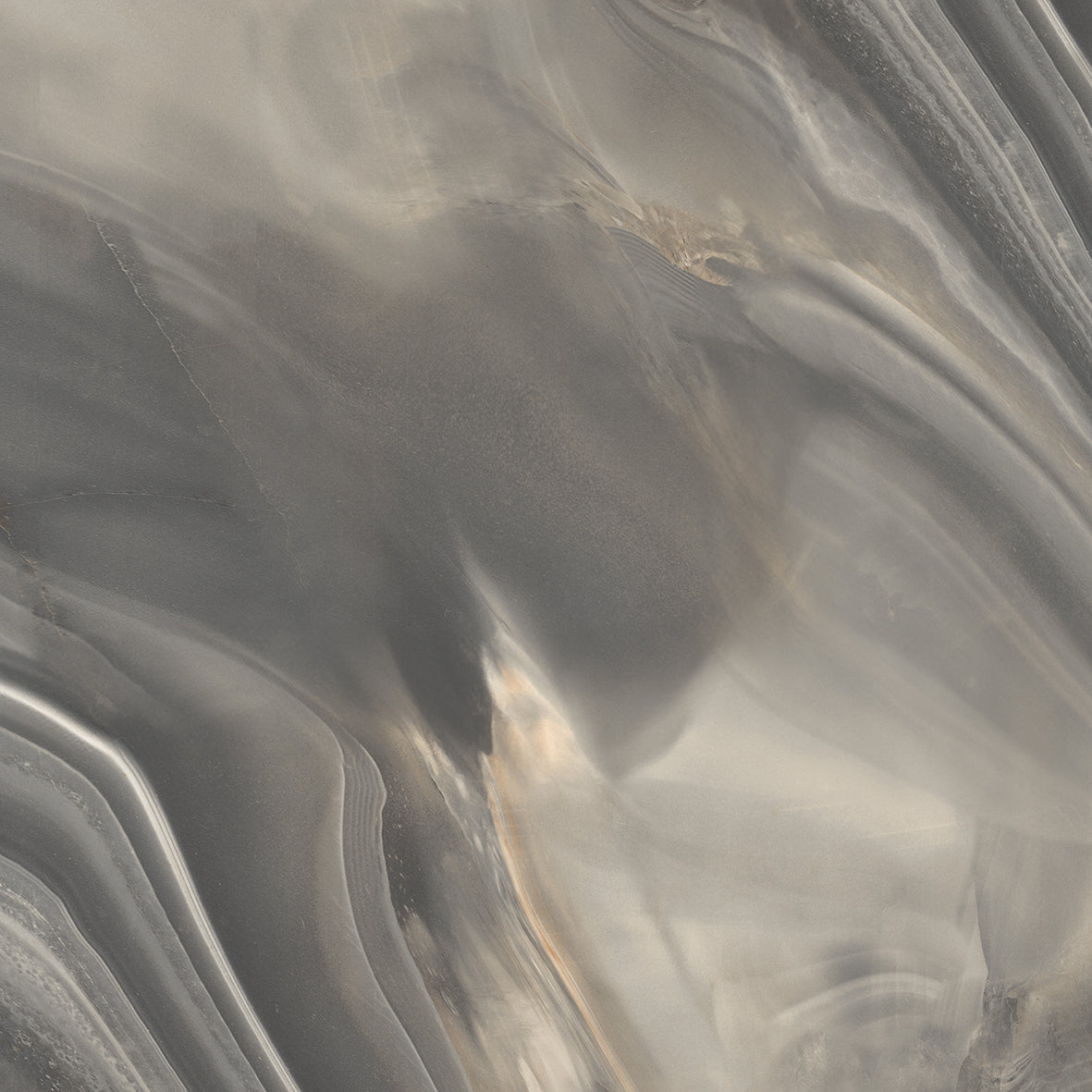 Pearly onyx Polished marble effect rectified tile