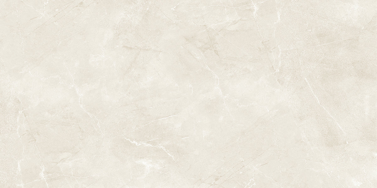 Hampton Cream Polished Stone Effect Porcelain Tiles