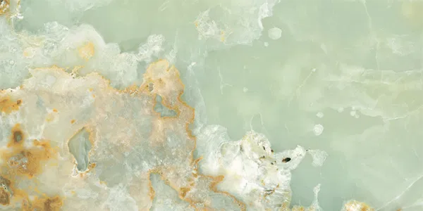 Polished Onyx Verdigris Porcelain Wall And Floor Tiles featuring subtle green tones and natural stone effect.