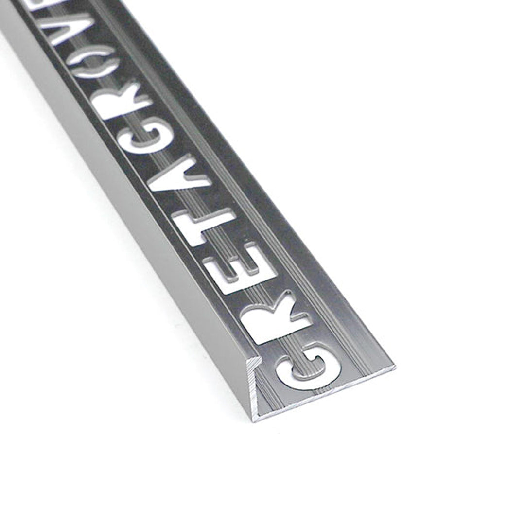 Polished precision L shape aluminium wall profile for sleek and durable tile trims.