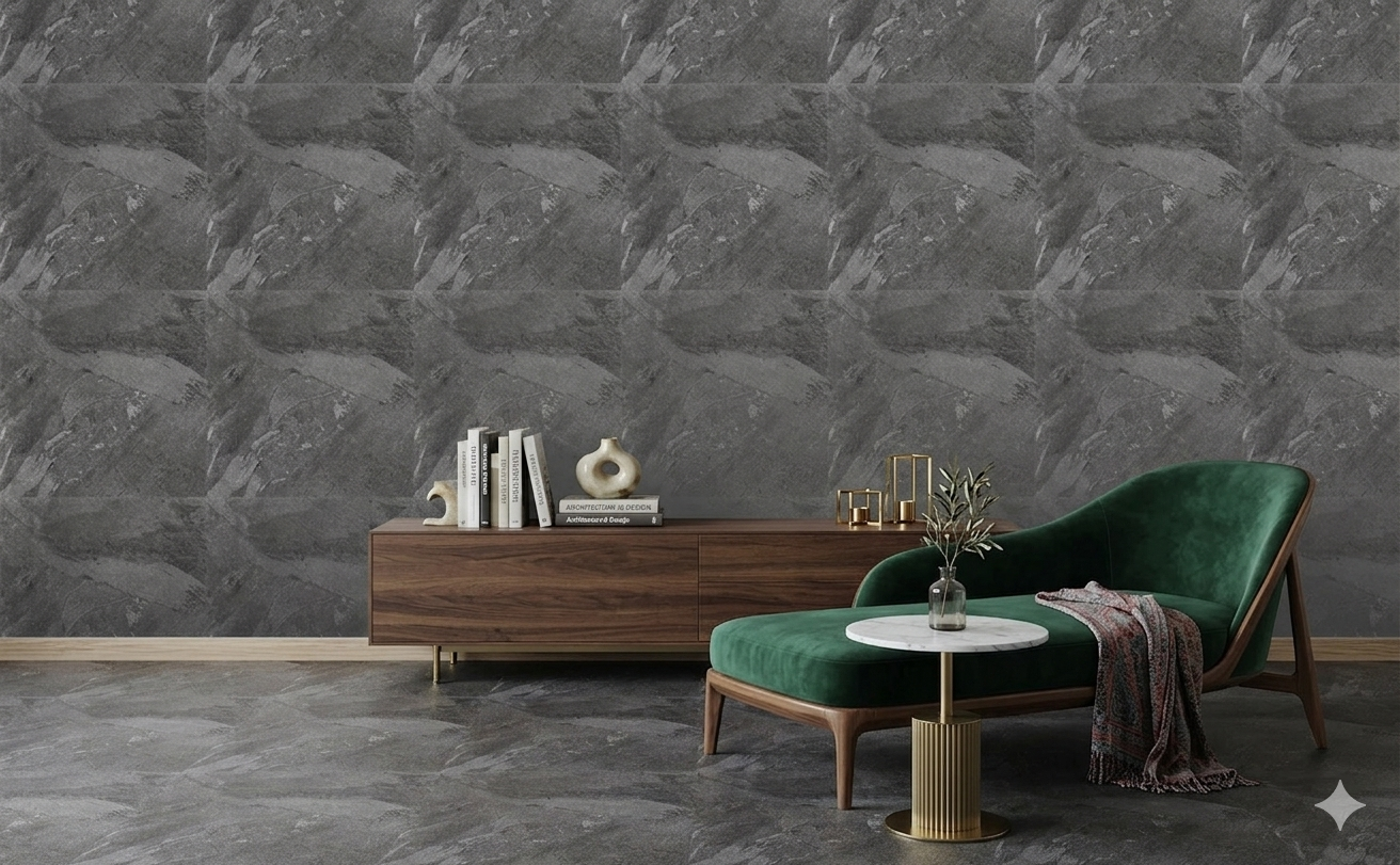 Premium 600x600mm grey marble look Porcelain wall and floor tiles with durable matt finish