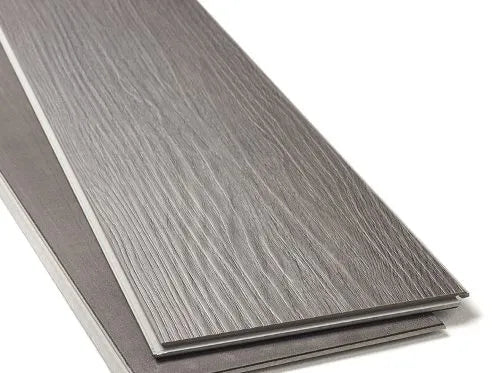 Premium rigid core vinyl flooring with herringbone pattern, suitable for kitchens, bathrooms, and high-traffic areas
