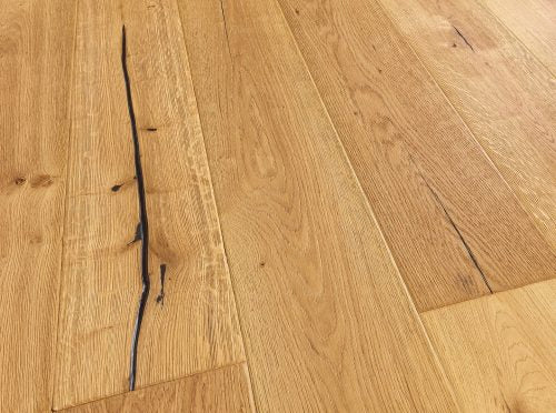 Rustic natural oak engineered wood flooring with hand-finished distressed planks, Porcelain Wall And Floor Tiles style