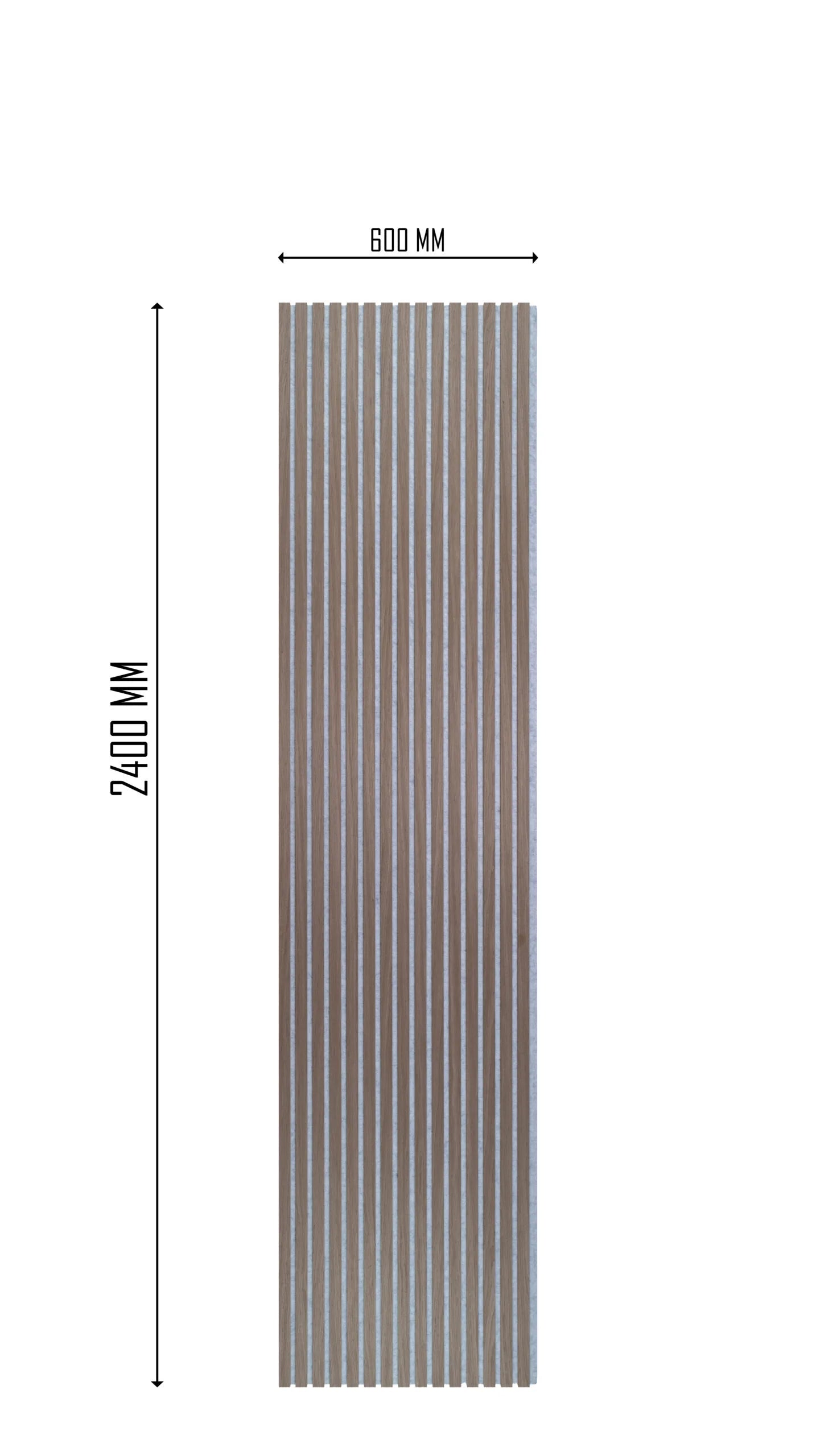 Decorative smoke walnut acoustic wall panels with wooden slats for modern interiors and 3 metre acoustic panels