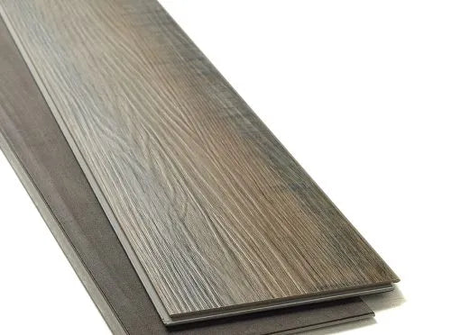 Waterproof click lock vinyl flooring in herringbone design, compatible with underfloor heating and high-traffic areas