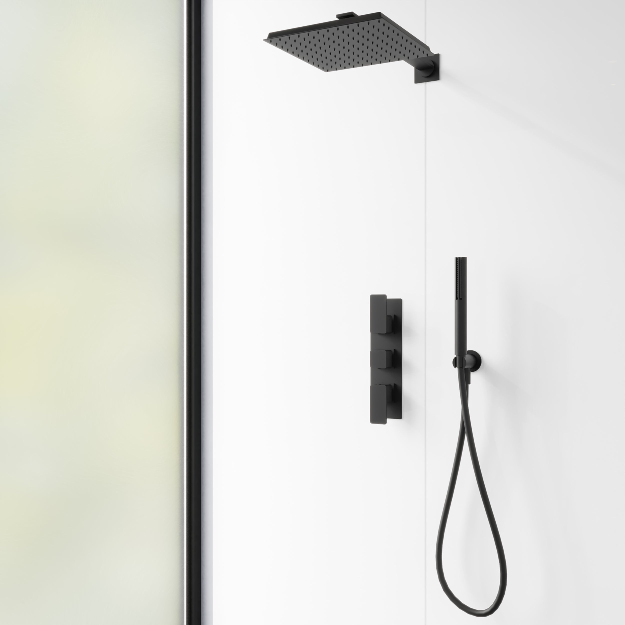 Waterproof white Bathroom wall panels with high-gloss surface for bright bathrooms.