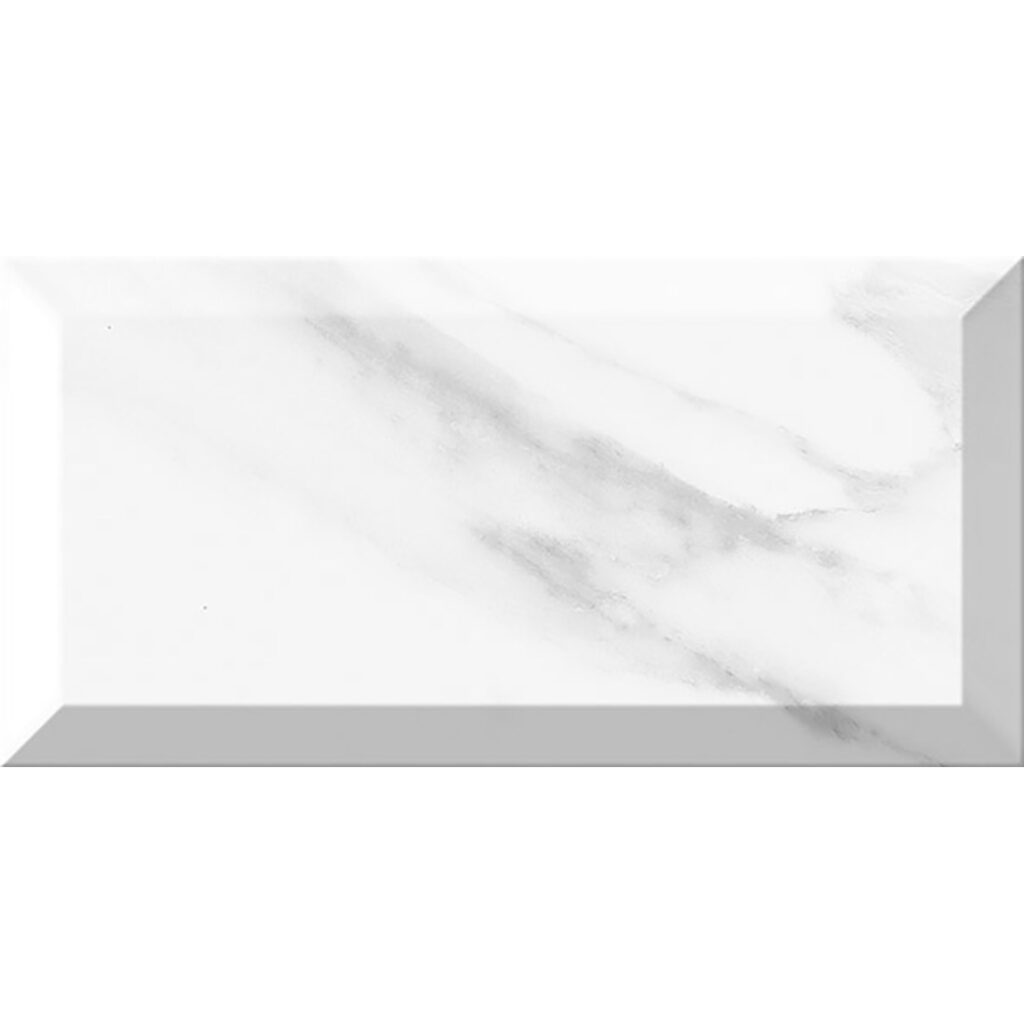 White marble effect porcelain wall and floor tiles for kitchens and bathrooms