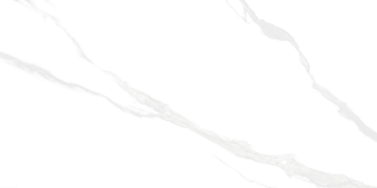 White marble porcelain wall and floor tiles in 600x1200mm with elegant carved texture.