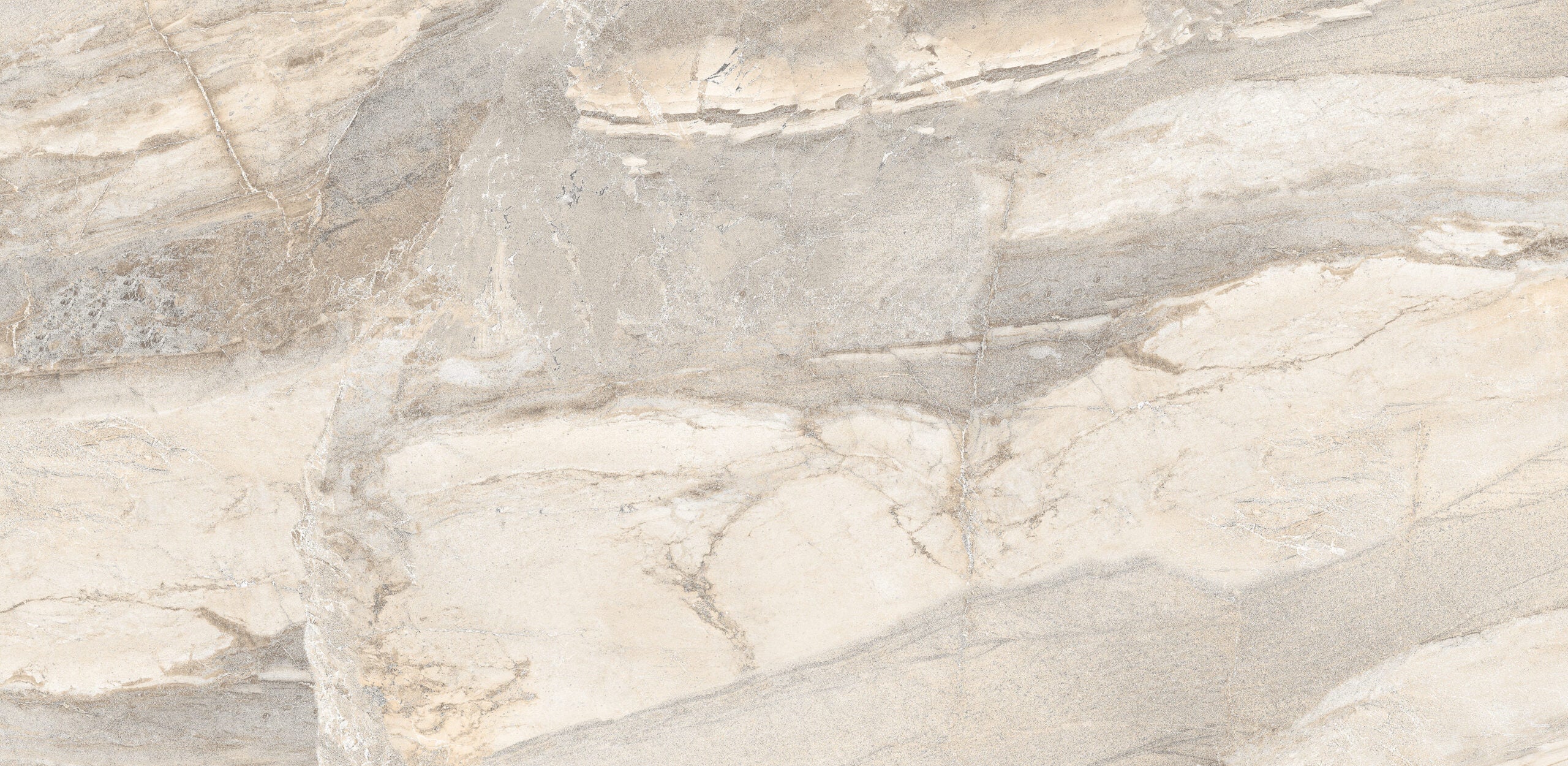 White marble porcelain wall and floor tiles in 600x1200mm with glossy geometric finish.