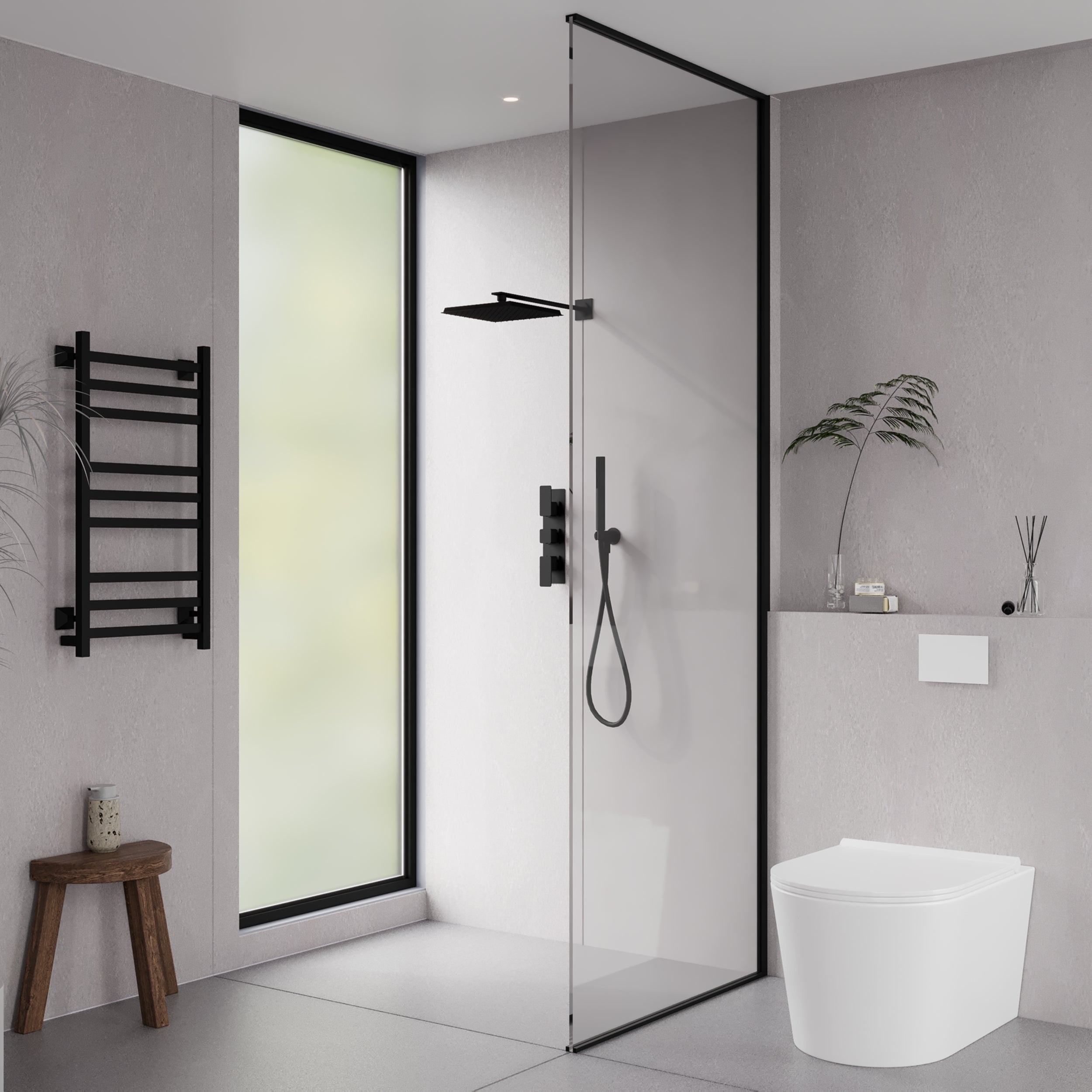 Modern white PVC Bathroom wall panels alternative to Porcelain Wall And Floor Tiles.