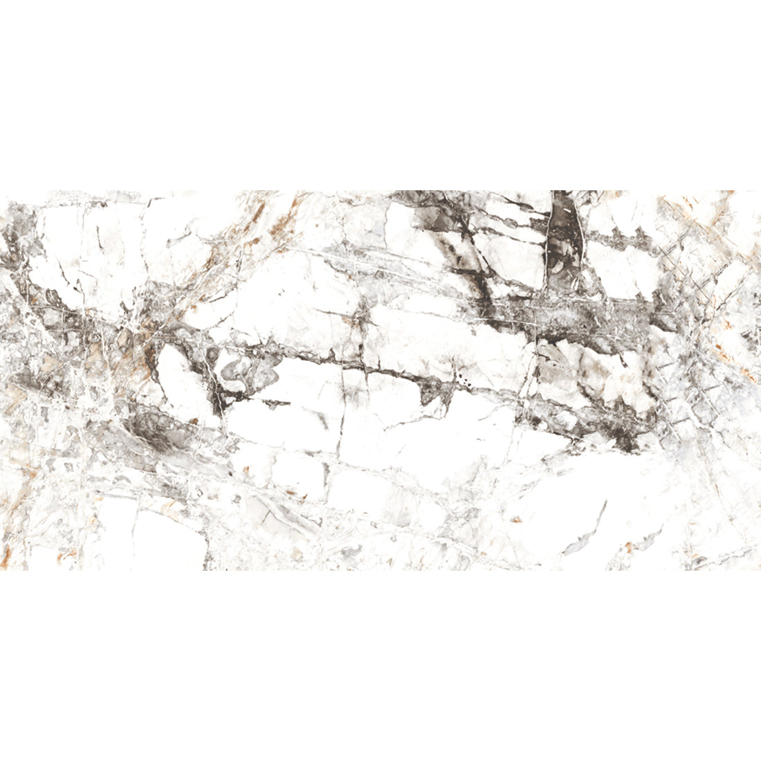 Zebra White Polished Marble Effect Tiles