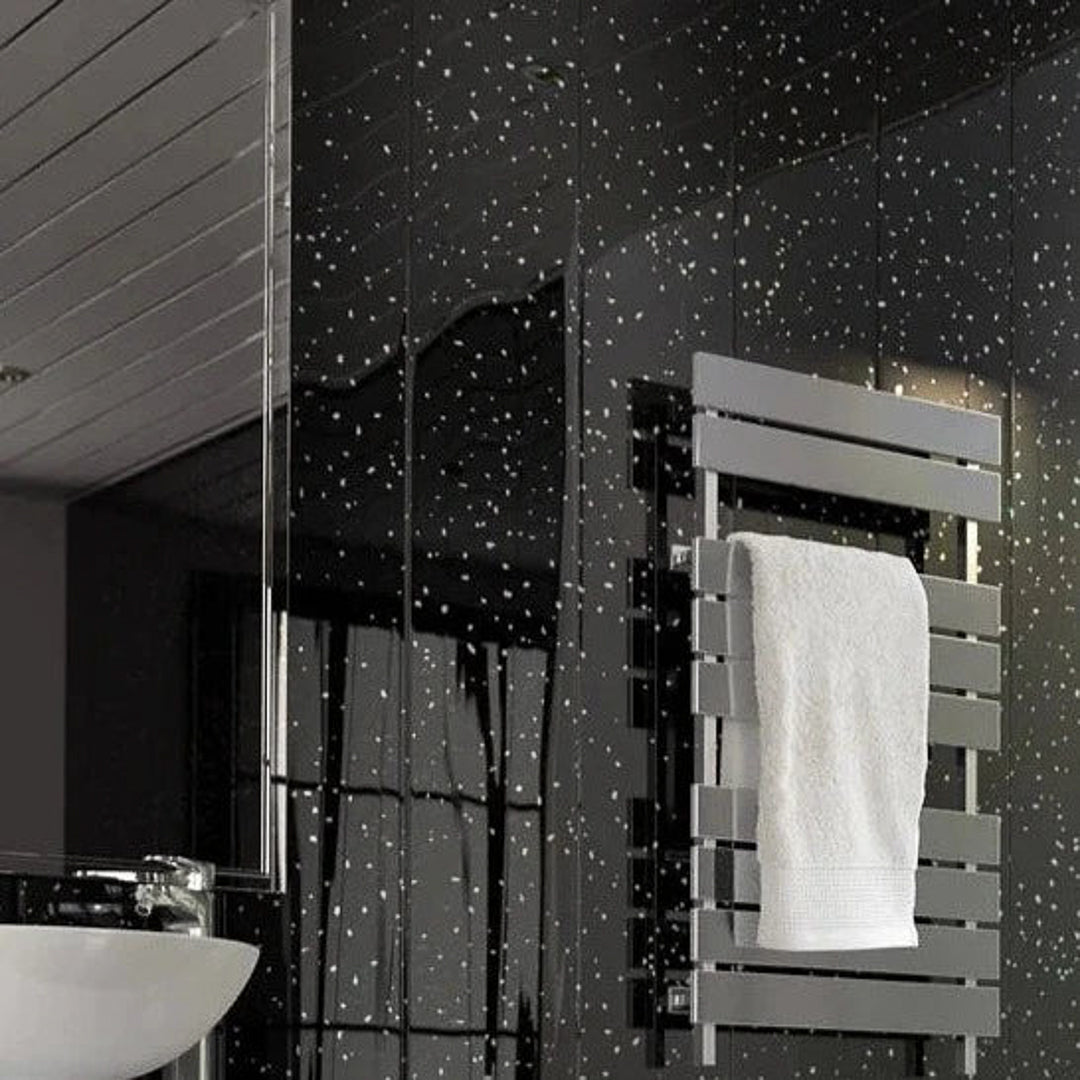 Black Sparkle PVC Cladding