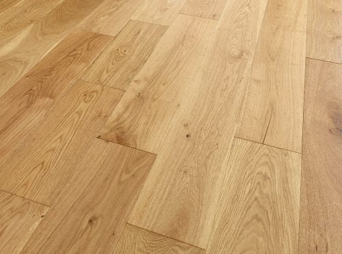 Natural Brushed & Lacquered Engineered Wood Flooring