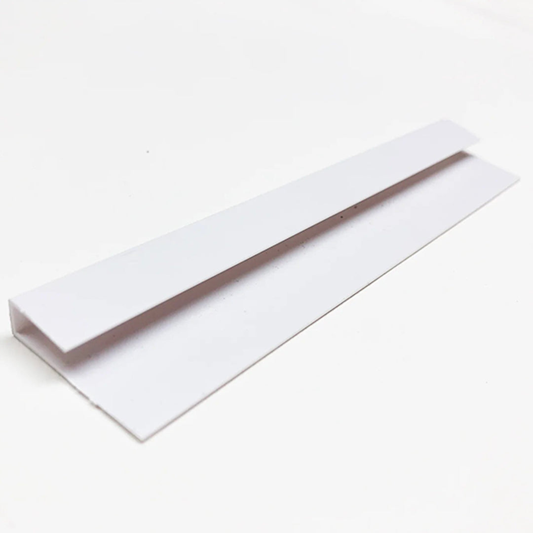 5mm white PVC finishing U tile edge trim for clean and durable tile trims.