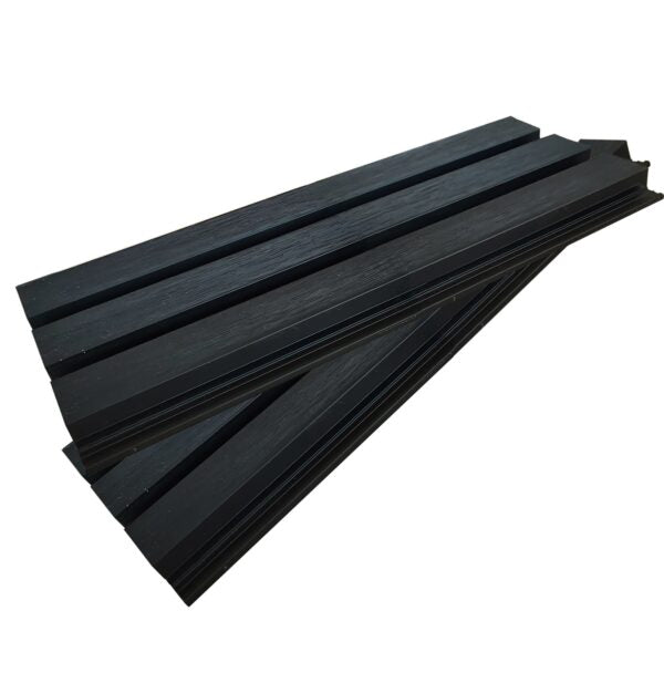 Pieces of Charcoal Outdoor Composite Cladding Board.