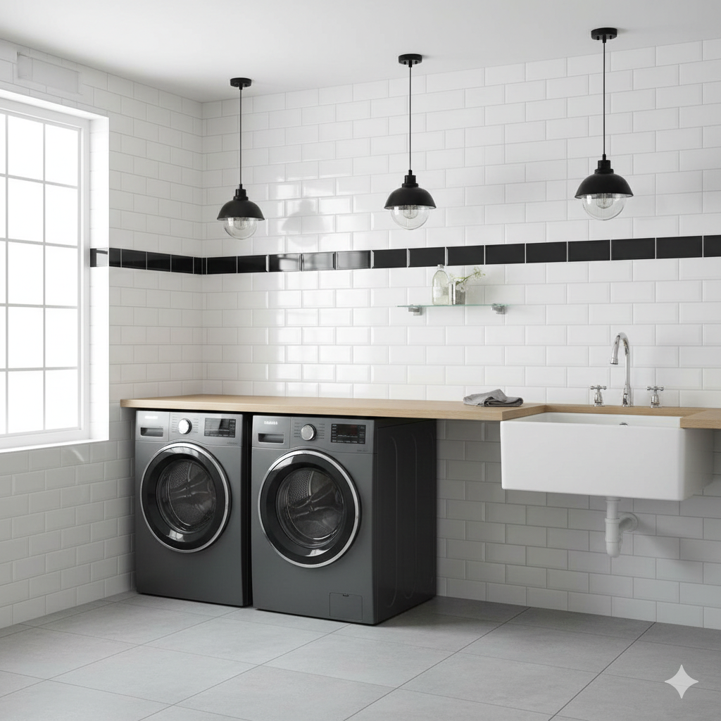 Biselado White Matt Bevelled Ceramic Wall Tiles