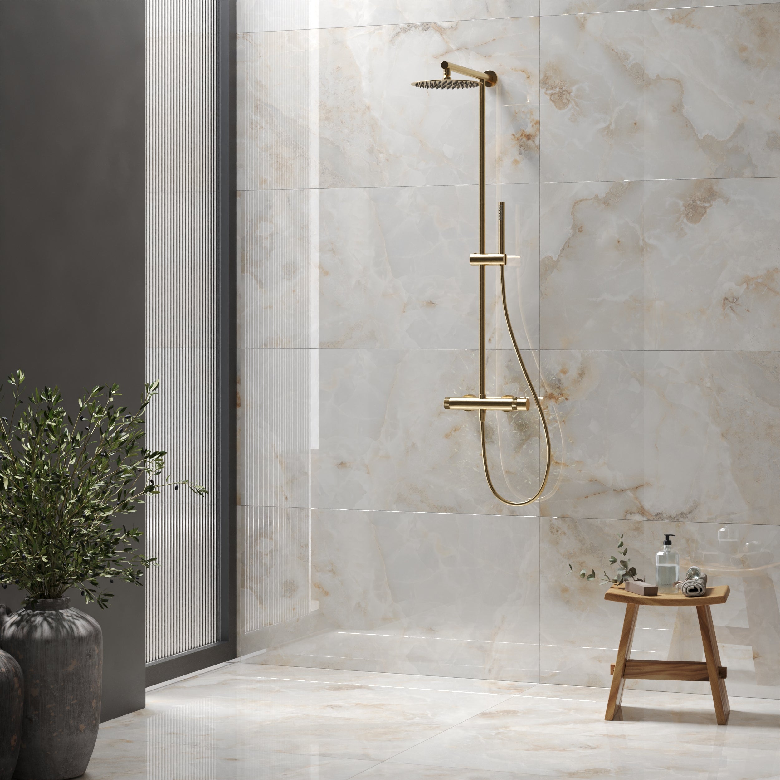 Glossy Thornton Neutral Tiles