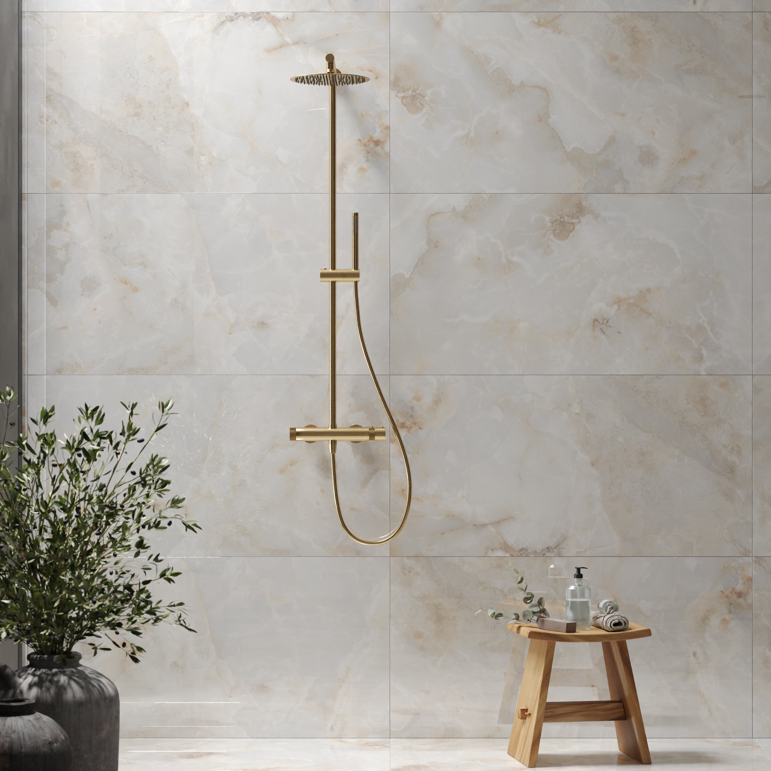 Glossy Thornton Neutral Tiles