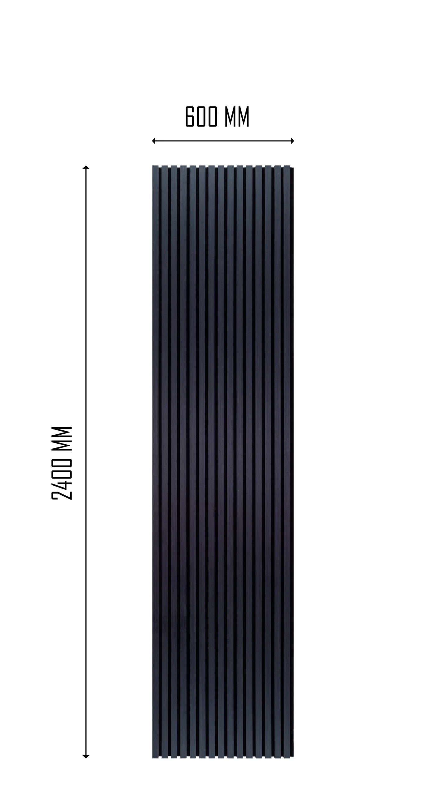 Wooden Slat Black Oak Soundproofing Acoustic Wall Panel