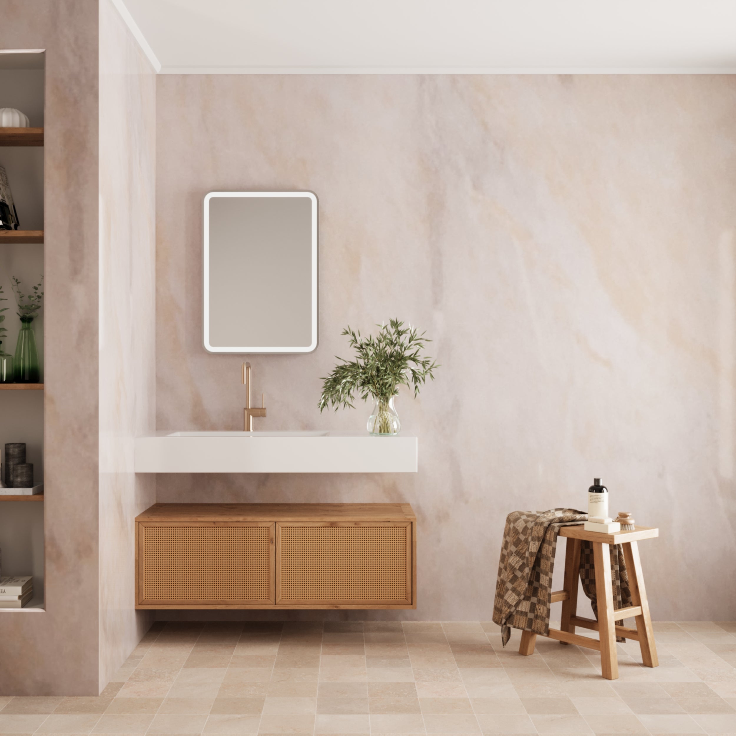 PERGAMON MARBLE - Simplistic Pergamon Marble Panel with Classic Cream-Beige Veins